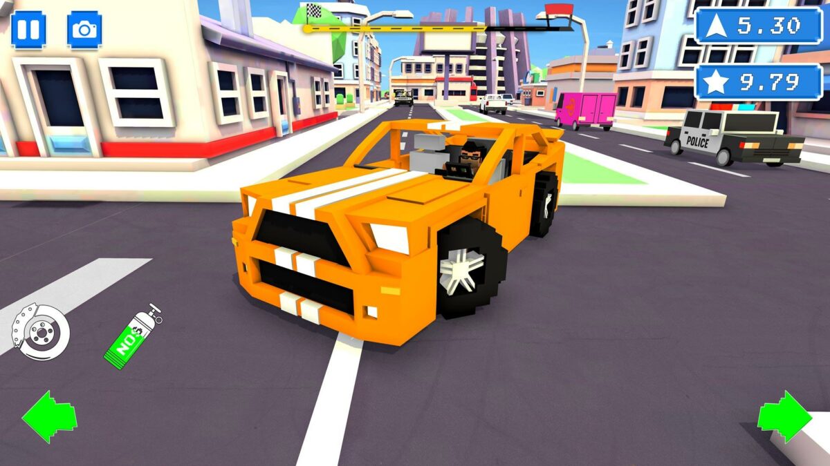 blocky car racer мод много денег
